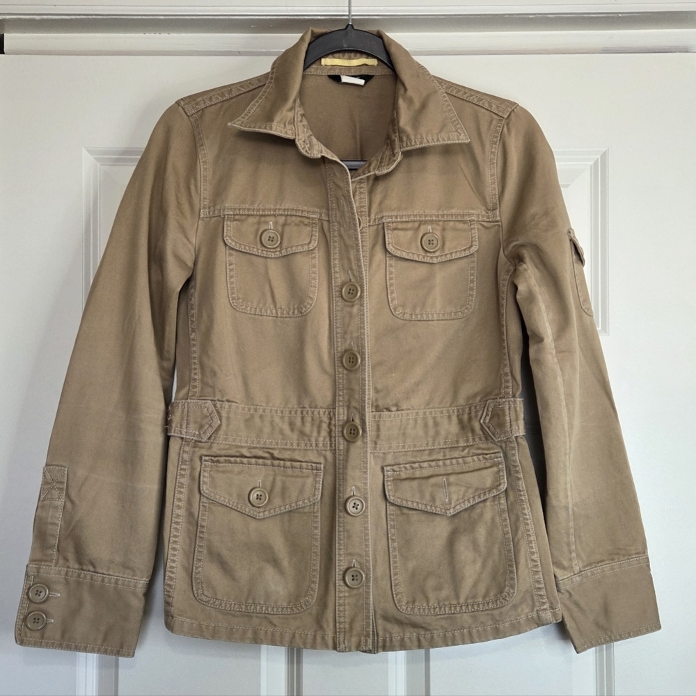 J. Crew Khaki Cotton Field Jacket - Size S